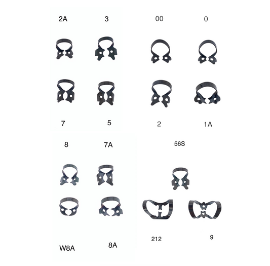 鍍黑鈦rubber dam clamp (31入)