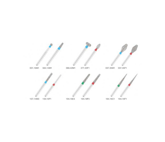 Osung歐崧 金屬瓷牙復形鑽針組 - 上宏牙材 Macro Dental