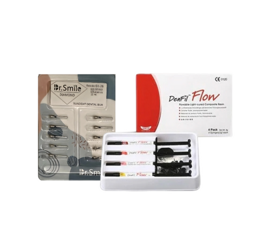 【美學修復進階組】Dr.Smile 鑽石車針 + DenFil Flow 流動型複合樹脂
