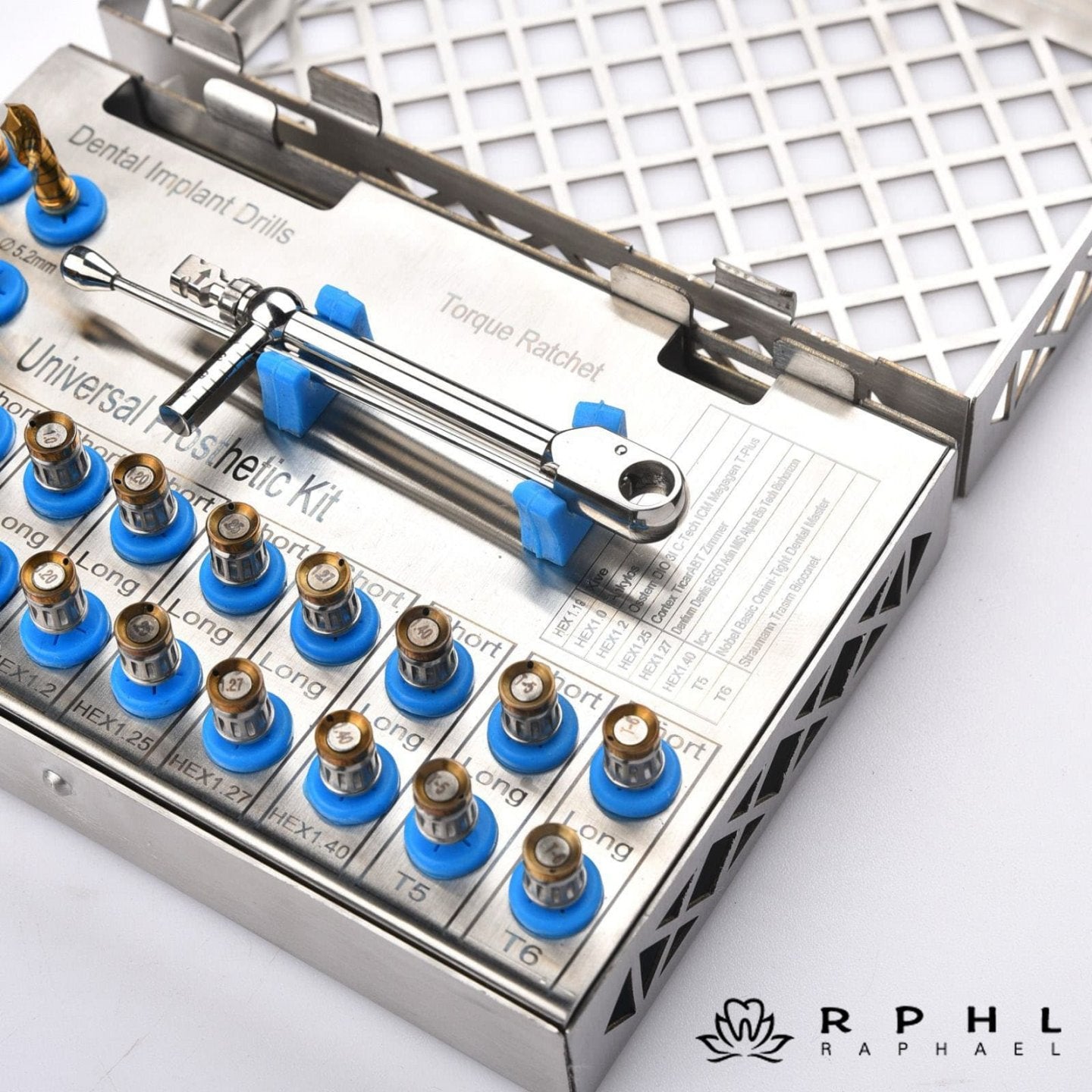 RPHL Universal Prosthetic Kit with 8 drills